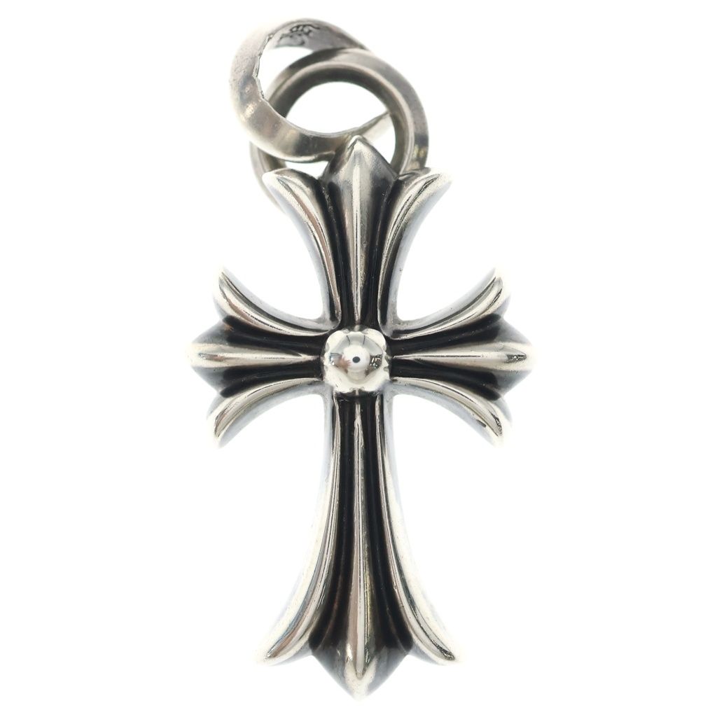 CHROME HEARTS (クロムハーツ) CH CRS SML W/BALE Wベイル スモールCHクロス ペンダントトップ シルバー BCA218