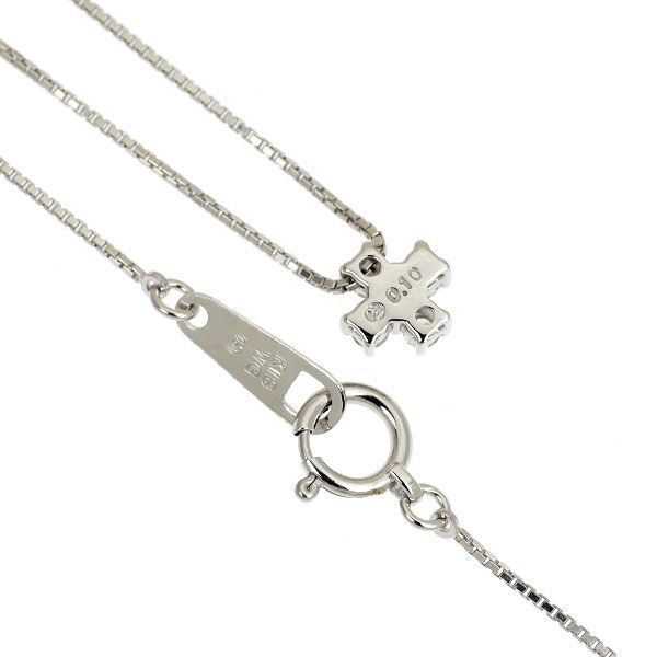 田崎真珠 K18WG ダイヤモンド ペンダントネックレス 0.10ct - メルカリ