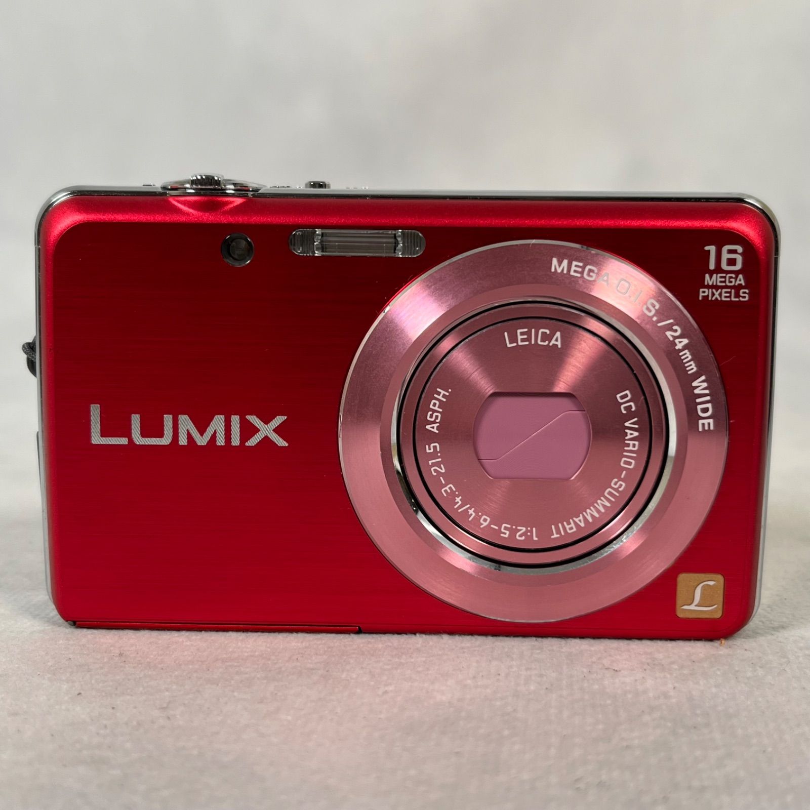 管T184】Panasonic パナソニック LUMIX DMC-FH8 レッド コンパクト
