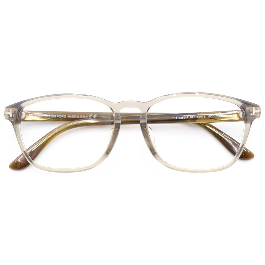 TOM FORD (トムフォード) クリアフレーム ウェリントンアイウェア 眼鏡 グレー TF5355-F 10,217円