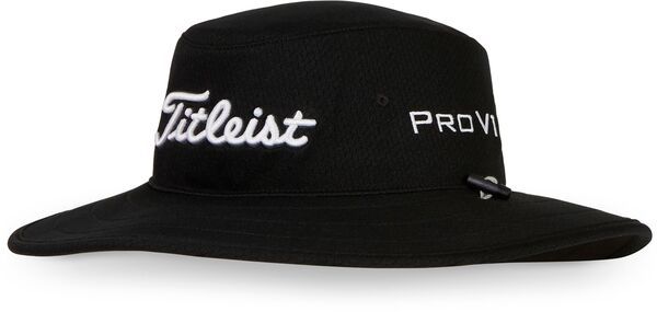 タイトリスト メンズ アクセサリー 帽子 Titleist Mens Tour Aussie Golf Bucket Hat BlackWhite ホワイト