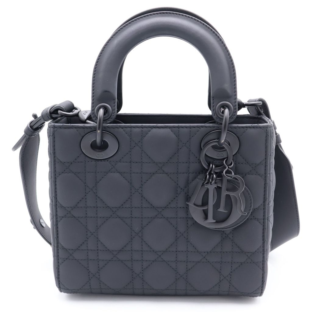 DIOR (ディオール) LADY DIOR ABCDIOR レディーディオール ハンドバッグ ショルダーバッグ ブラック M0538SLOIM989