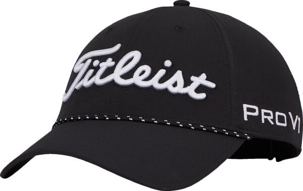 タイトリスト メンズ アクセサリー 帽子 Titleist Mens Tour Breezer Golf Hat BlackWhite ホワイト 10,066円