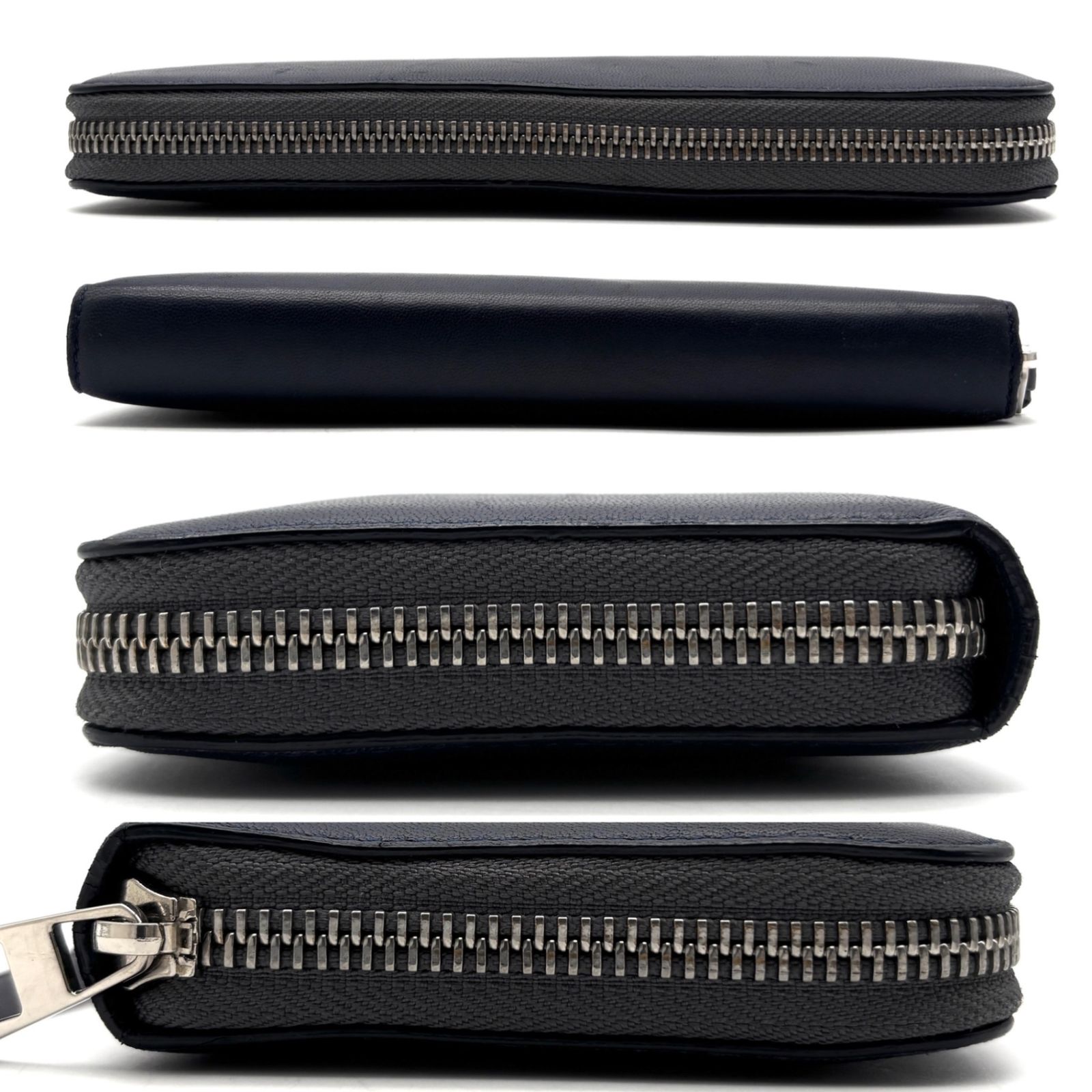美品 ロエベ LOEWE アナグラム ラウンドファスナー 長財布 ジップ