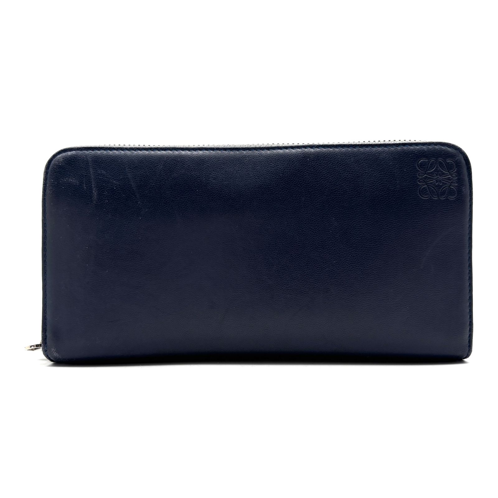 美品 ロエベ LOEWE アナグラム ラウンドファスナー 長財布 ジップ