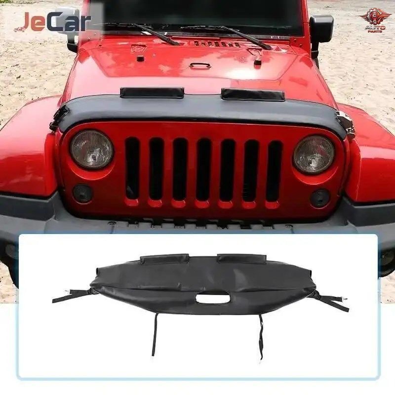 ジープ ラングラー JK 2007-2017 車用エンジンフードカバー フロントプロテクターカバー エクステリア 6,106円