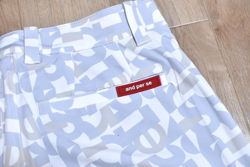 定価1万7600円】and per se マルチウェイストレッチプリンテッドパンツ