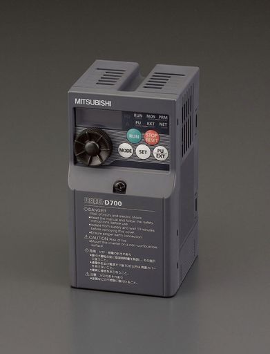 エスコ 200V/2.2kw インバーター(3相モーター制御用) EA940MX-220