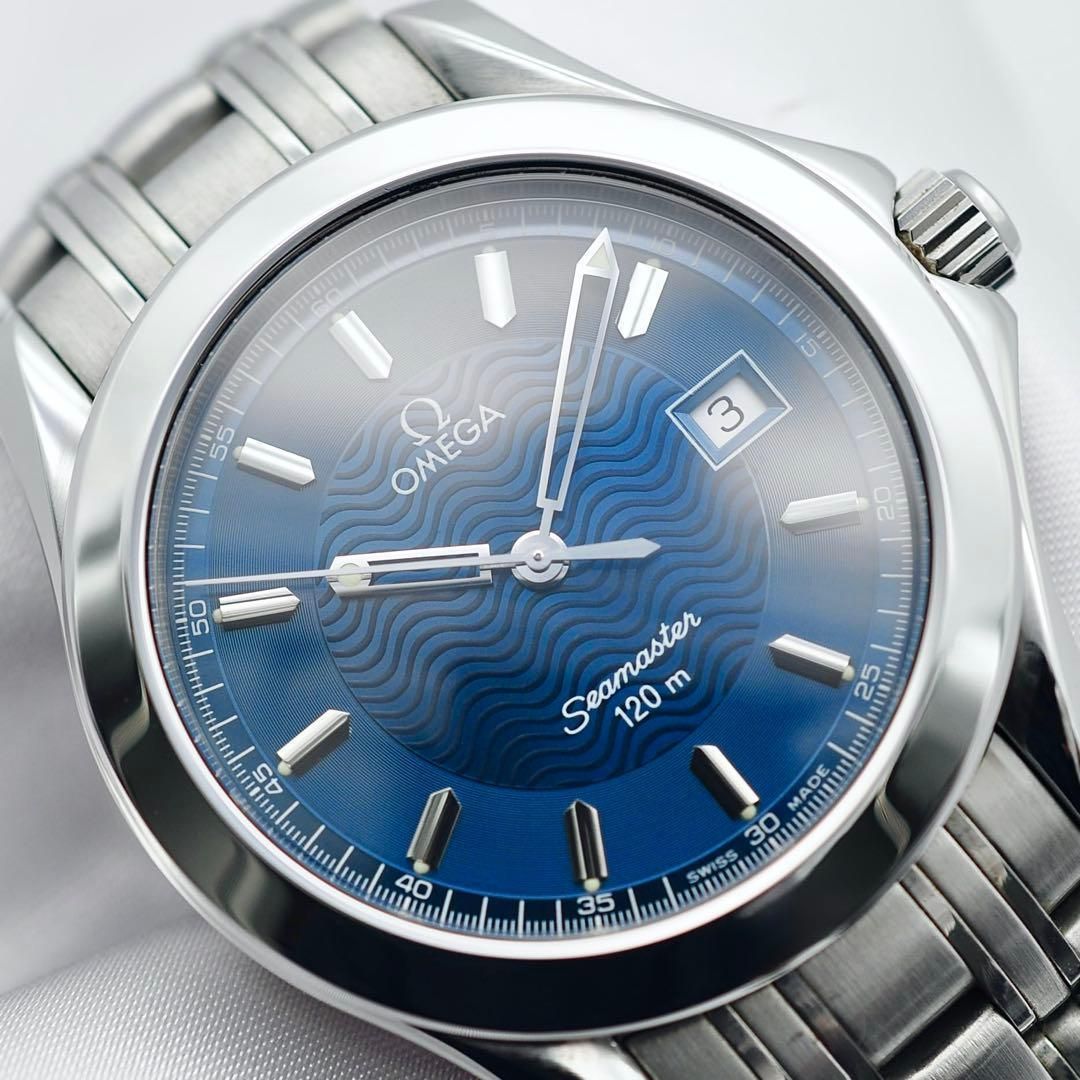 OMEGA 新品同様 シーマスター 120m 2511.81 ネイビー OMEGA 新品同様 シーマスター 120m 2511.81 ネイビー W00278 - メルカリ