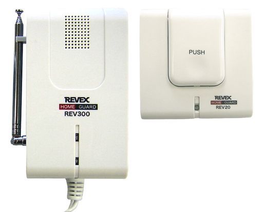 リーベックス(Revex) ワイヤレス 送受信機セット 防雨型呼び出しボタン 受信チャイム 増設用 介護 REV320