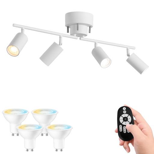 Ophenex シーリングライト 4灯 スポットライト 6畳 8畳 消費電力6W(60W形相当) 700LM E11口金 リモコン操作 円筒ペンダント