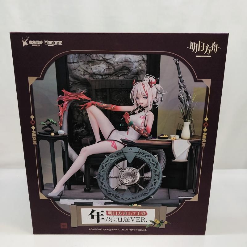 アークナイツ ニェン 楽逍遥ver 　正規品　未開封 中古】開封・ブリスター割・箱色褪せ)Anigame ニェン 楽逍遥 ver. 1/7