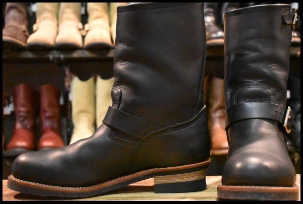 【11D 美品 12年】レッドウィング 2268 エンジニア 黒 ブラッククローム スチールトゥ ブーツ redwing HOPESMORE【GG391】 46,848円