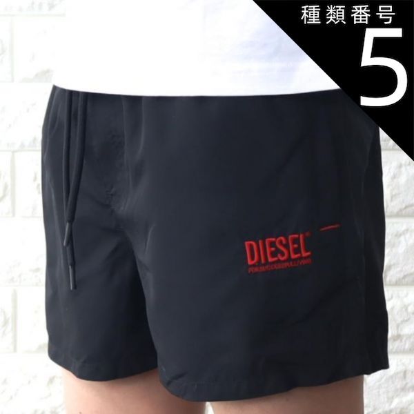 種類5:BLACK　ブラック/XXL 水着 海パン メンズ ディーゼル ビーチショーツ ハーフパンツ ショートパンツ ブランドロゴ イエロー ブラック インナー付き DIESEL 00SH8F 0TEA 7,171円