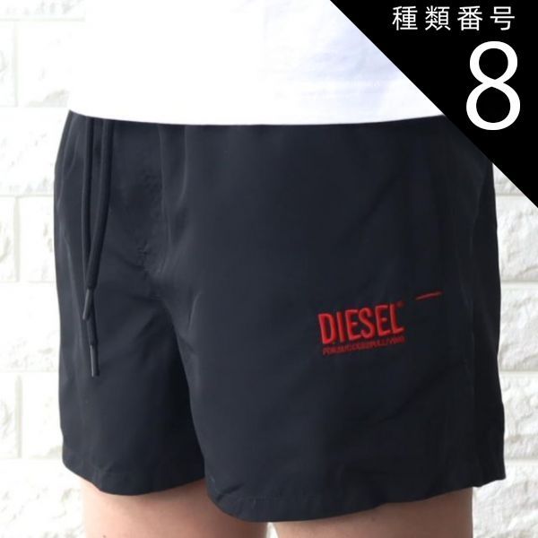 種類8:YELLOW　イエロー/L 水着 海パン メンズ ディーゼル ビーチショーツ ハーフパンツ ショートパンツ ブランドロゴ イエロー ブラック インナー付き DIESEL 00SH8F 0TEA