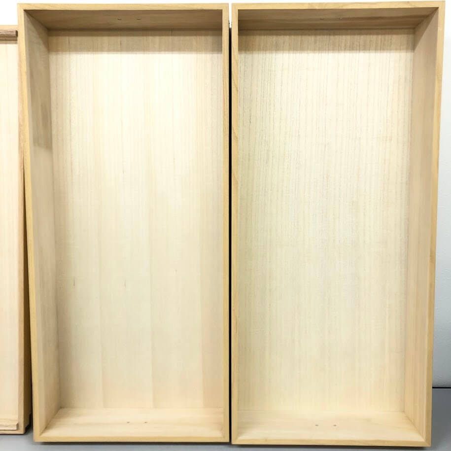 ss8925 【中古】 総桐衣装ケース 3段 キャスター付き 蓋付き 隅金具