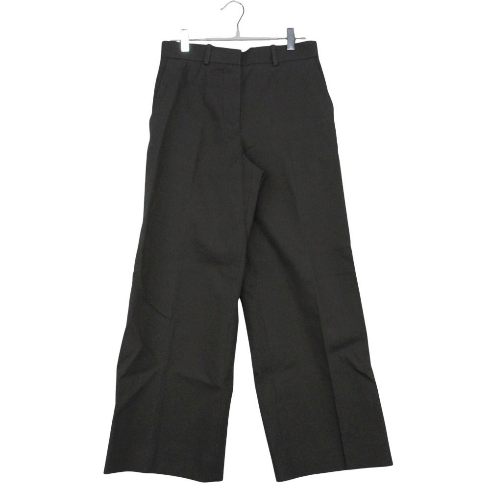 JILSANDER ジルサンダー パンツ ルーズ テーパード トラウザー センタープレス ボトムス コットン イタリア製 グレー 32【XXS】 レディース 【中古】