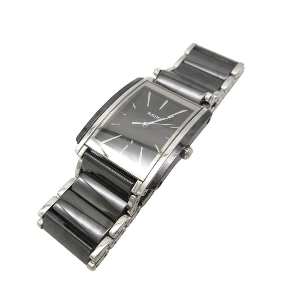 RADO ラドー 腕時計 インテグラル クォーツ ウォッチ ブラック メンズ 【中古】