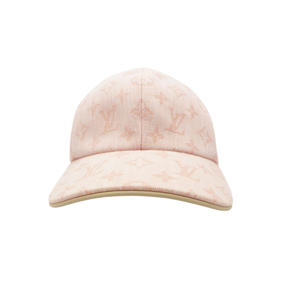 LOUIS VUITTON ルイ・ヴィトン キャップ キャップ・ビー マイ キャップ Be My Cap モノグラム・ジャガードデニム M77543 ピンク レディース 【中古】