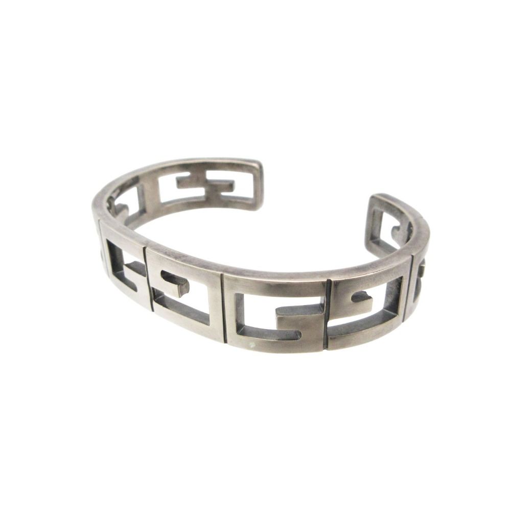 GUCCI グッチ ヴィンテージ オールドグッチ バングル Gロゴ ブレスレット 47.2g シルバー メンズ 【中古】