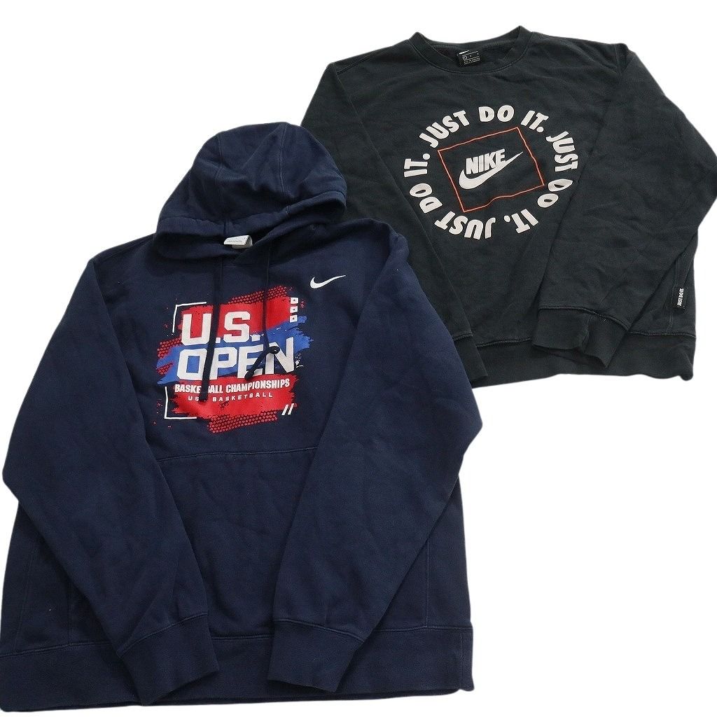 古着卸 まとめ売り NIKE ナイキ スウェット 8枚セット ( メンズ L ) フルジップ フーディー ラグラン  中古 古着 NF5872 古着卸 まとめ売り NIKE ナイキ スウェット 8枚セット ( メンズ L