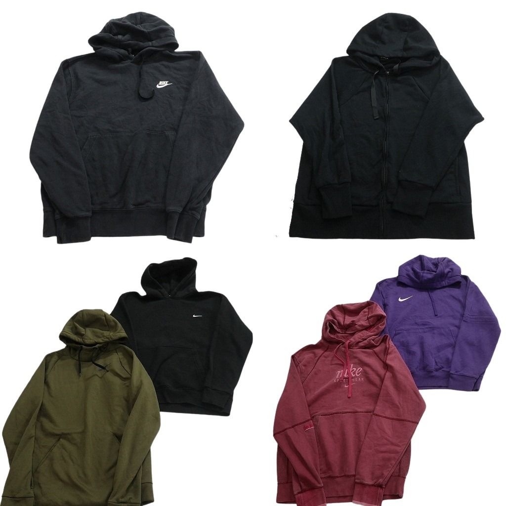 古着卸 まとめ売り NIKE ナイキ スウェット 6枚セット ( メンズ S ) フーディー ワンポイント ロゴ ブラック 中古 古着 NF5878 古着卸 まとめ売り NIKE ナイキ スウェット 6枚セット ( メンズ S