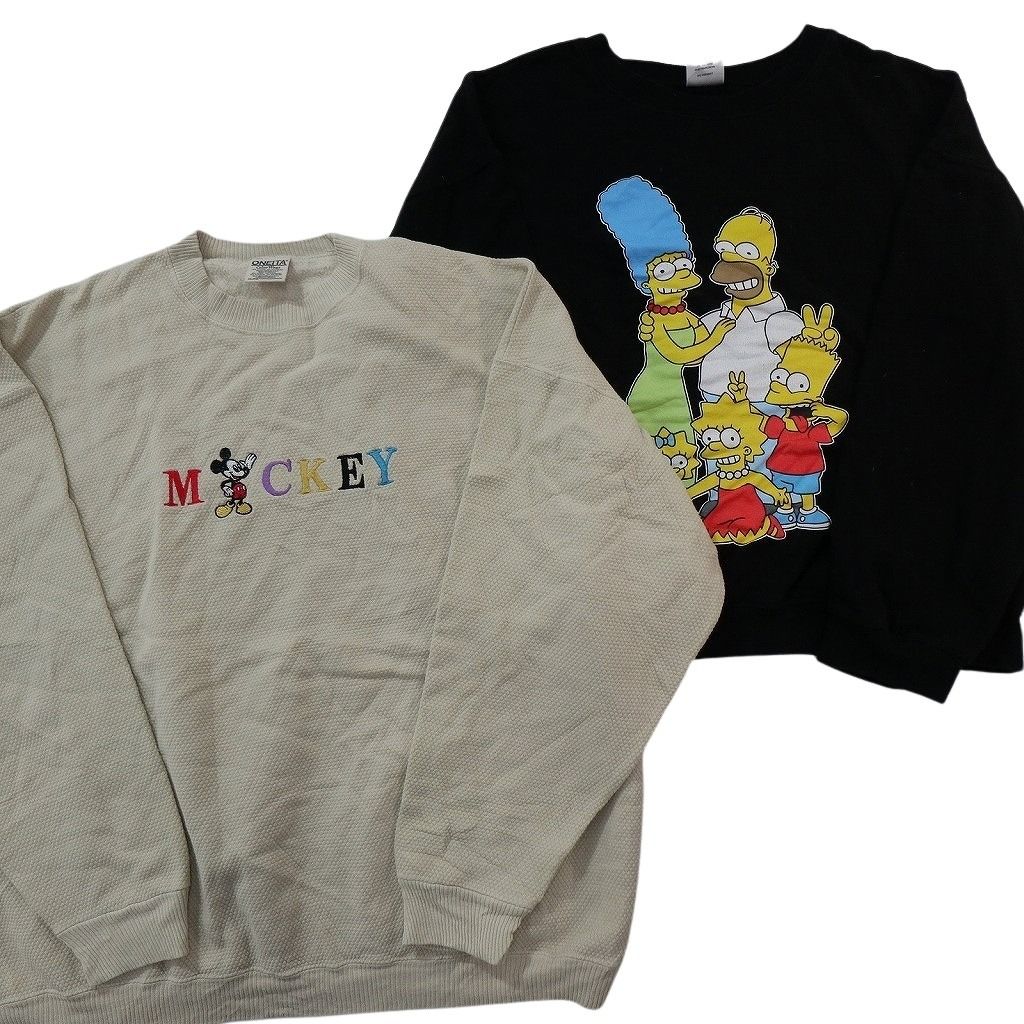 古着卸 まとめ売り キャラクター スウェット 8枚セット ( メンズ 2XL
