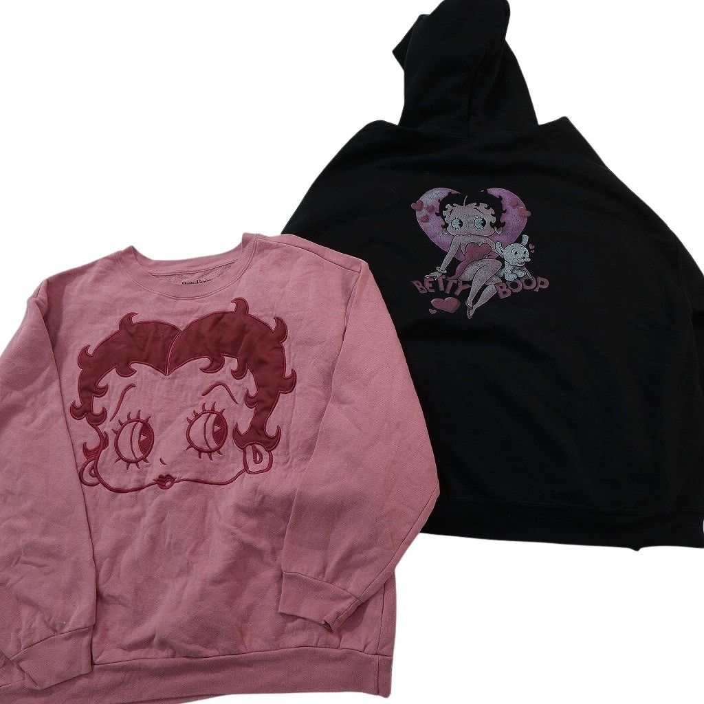古着卸 まとめ売り キャラクター スウェット 8枚セット ( メンズ 2XL/3XL ) シンプソンズ ミッキー スヌーピー BETTYBOOP 中古 古着 NF5881 古着卸 まとめ売り キャラクター スウェット 8枚セット ( メンズ 2XL