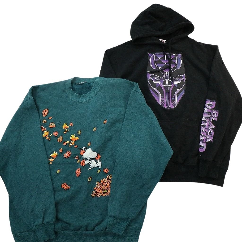 古着卸 まとめ売り キャラクター スウェット 8枚セット ( メンズ L/XL