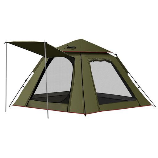 DesertFox テント ワンタッチ 3-4人/4-6人用 4000mm耐水圧 テント 前室あり キャ