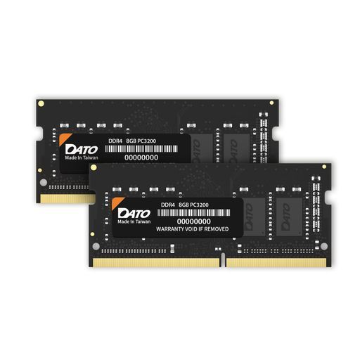 DATO ノートPC用メモリ DDR4 3200MHz 16GB 8GBx2枚 PC4-2500 CL22 SODIMM 1.2V 260ピン 非EC