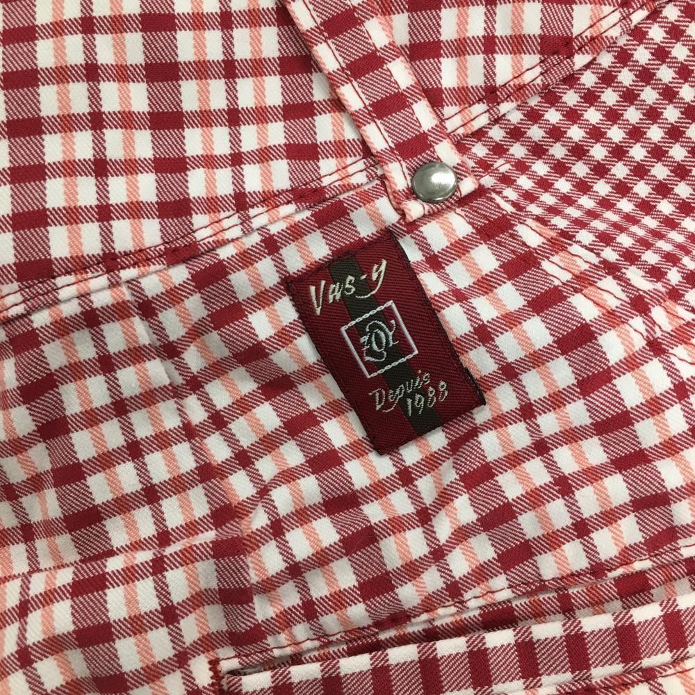 超美品】ゾーイ スカート レッド×白 チェック レディース 38(M) ゴルフ