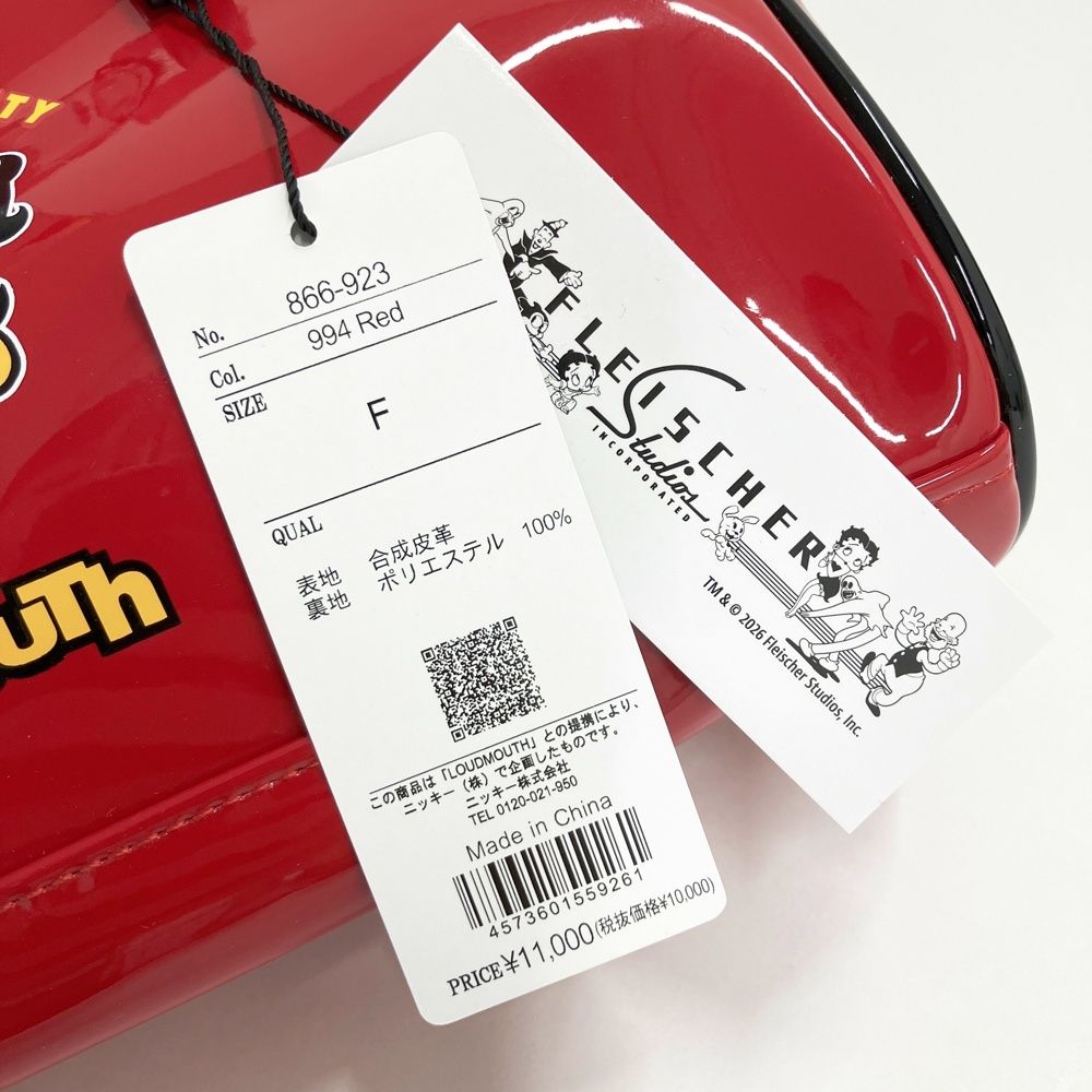 LOUD MOUTH ラウドマウス ×Betty Boop エナメル カートバッグ レッド系