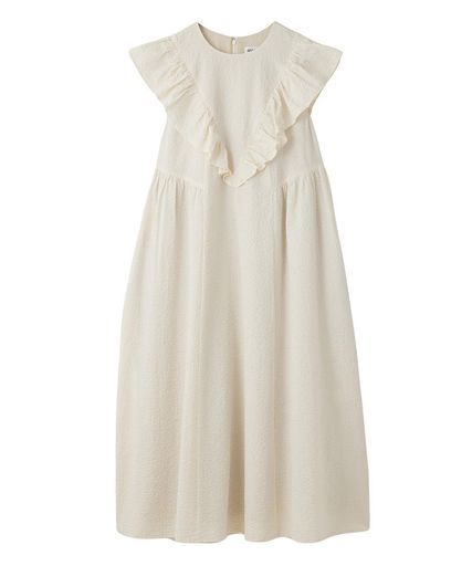 [ミルクフェド] カジュアルドレス RUFFLE SLEEVE DRESS レディース OFF WHITE 14,800円