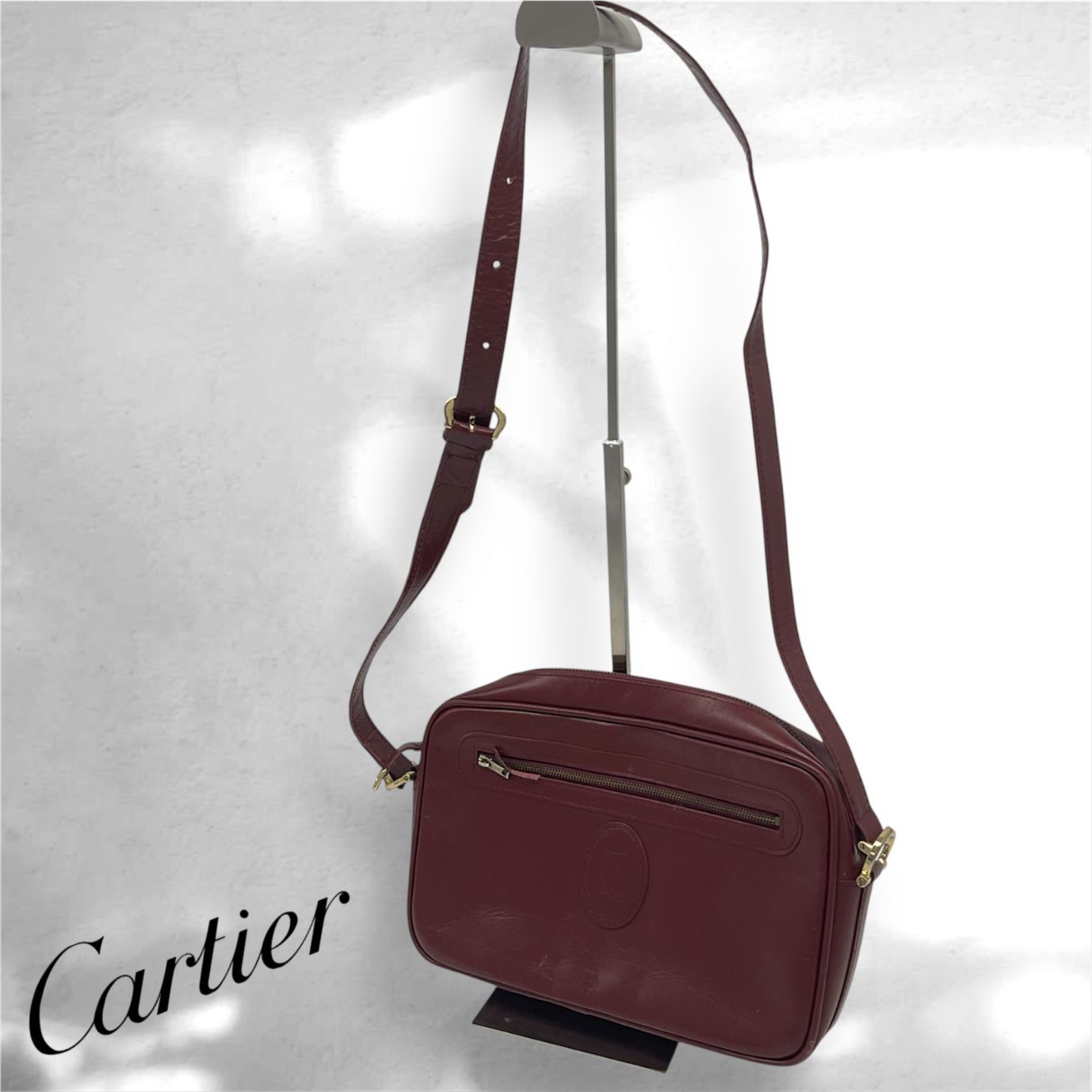 Cartier カルティエ バッグ マストライン ショルダーバッグ ボルドー