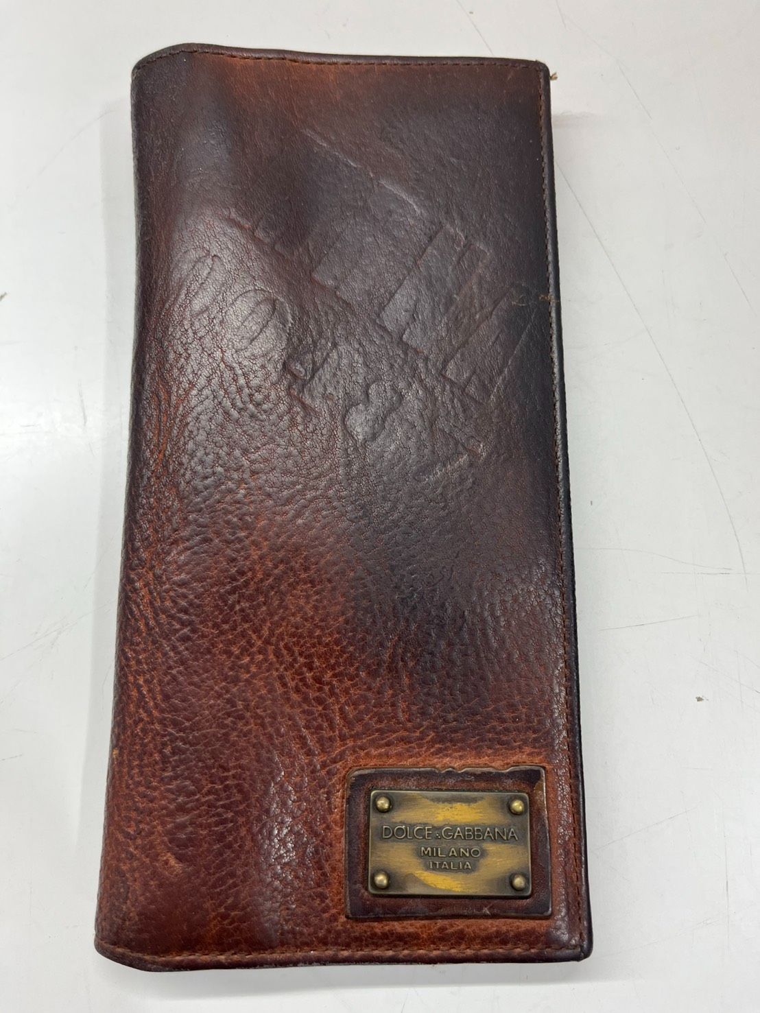 ● DOLCE＆GABBANA ドルチェ&ガッバーナ レザー 折りたたみ 長財布 ウォレット ●