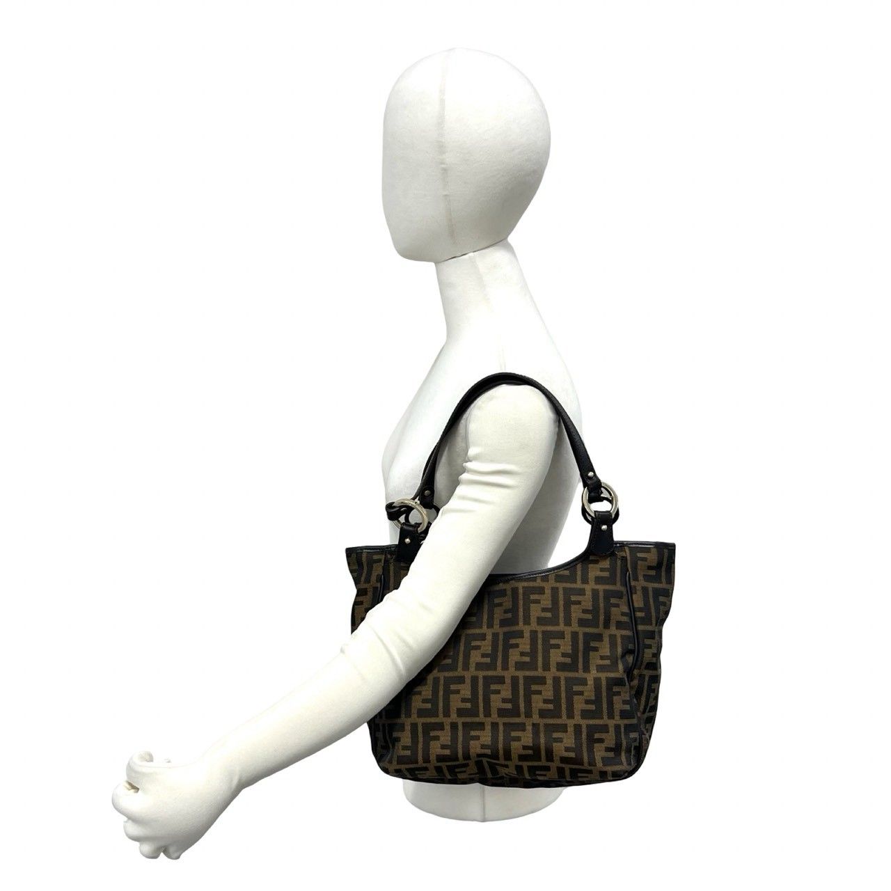 極 美品 保存袋付 FENDI フェンディ ヴィンテージ ズッカ FF 柄