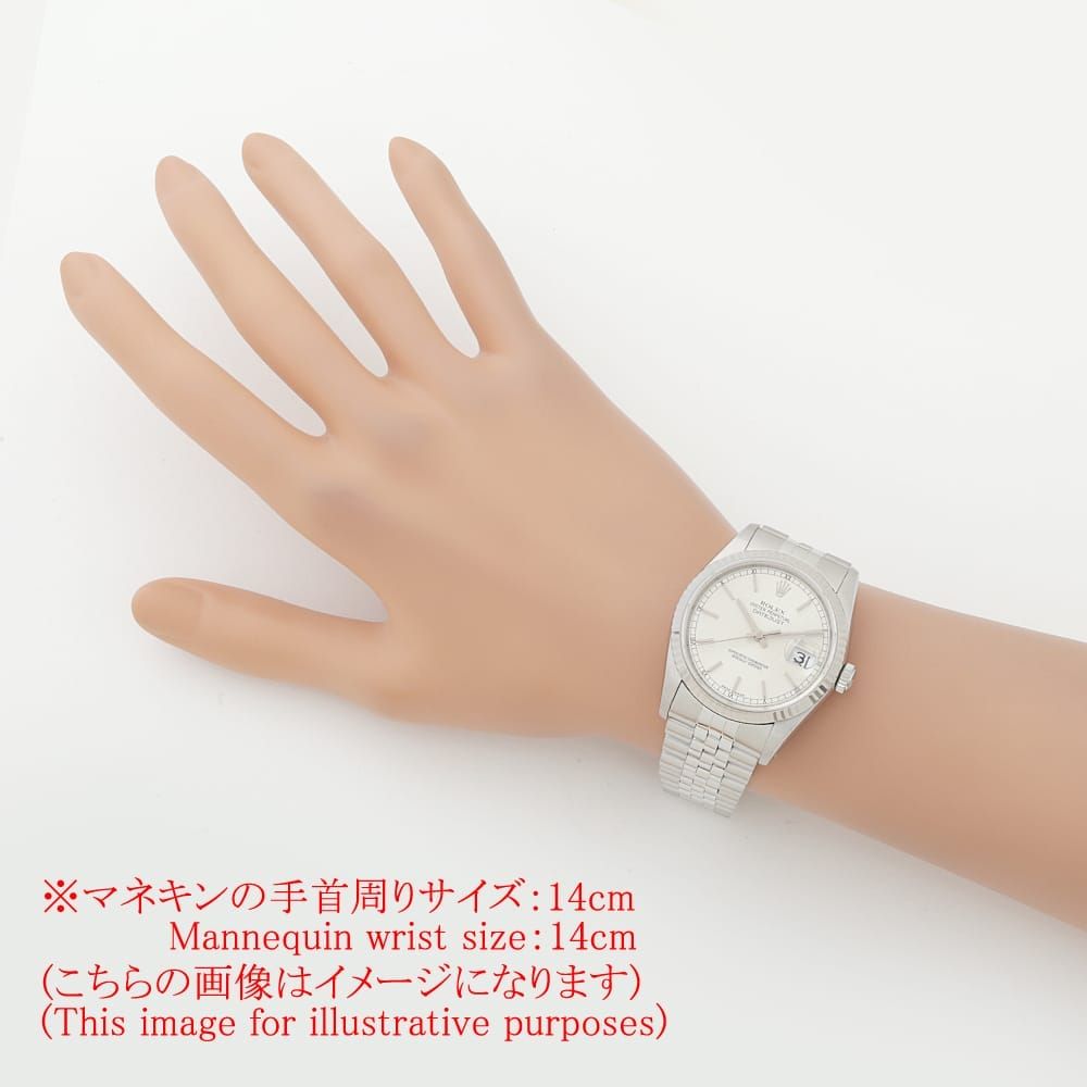 ロレックス デイトジャスト 16234 シルバー バー L番 中古 メンズ