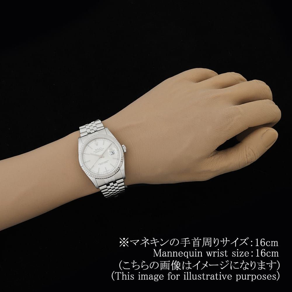 ロレックス デイトジャスト 16234 シルバー バー L番 中古 メンズ