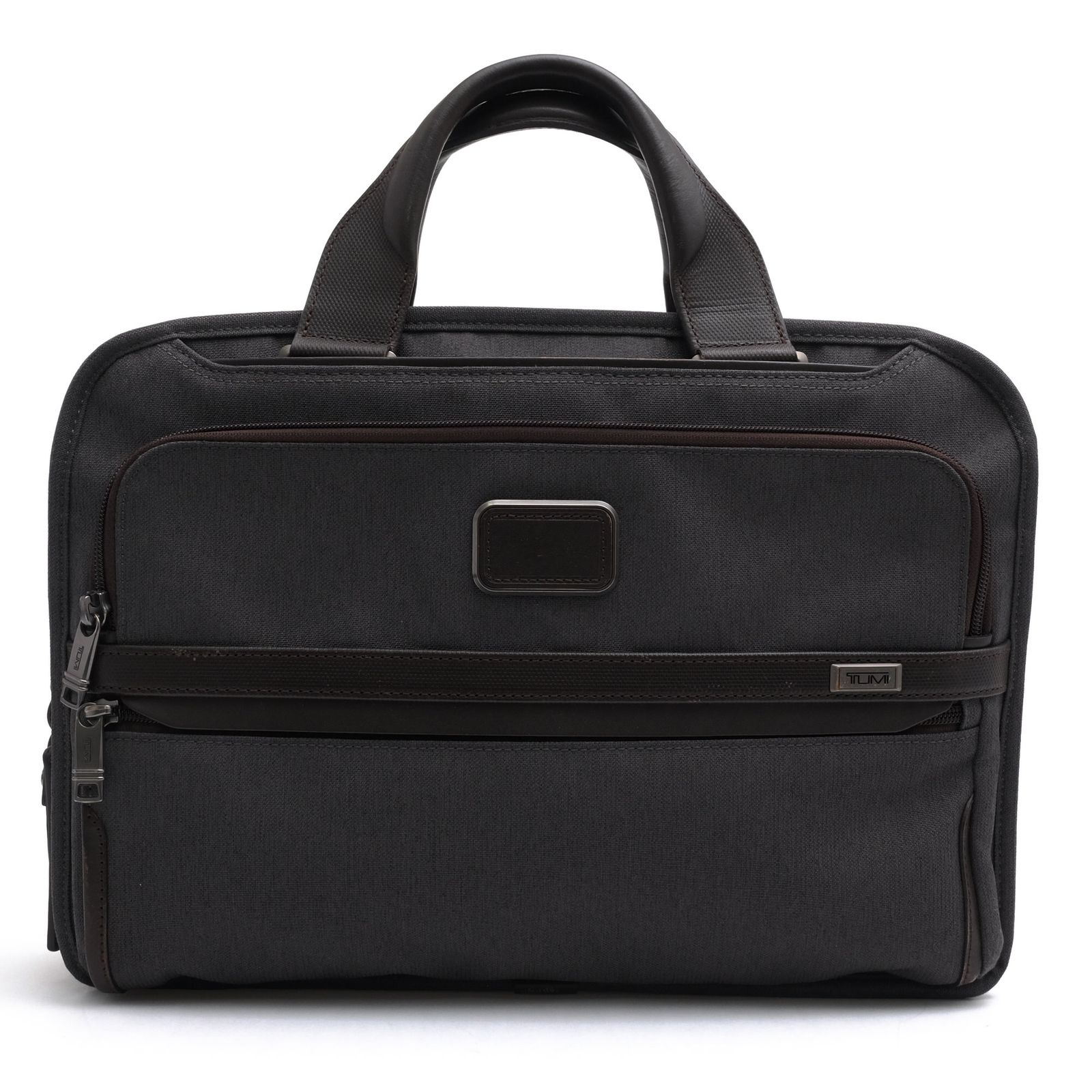 トゥミ／TUMI バッグ ブリーフケース ビジネスバッグ 鞄 ビジネス メンズ 男性 男性用 ポリエステル レザー 革 本革 グレー 灰色 02603115AT3 Alpha3 Triple Compartment Briefcase Anthracite