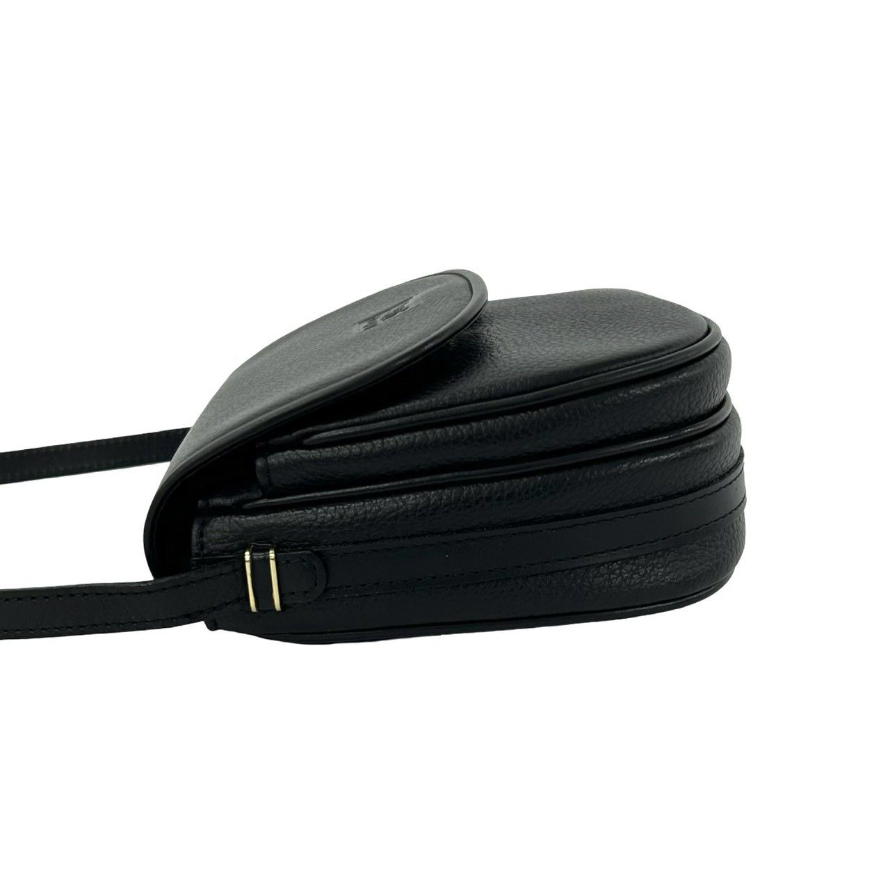【美品】バーバリー　ショルダーバッグ ポシェット　ビンテージ　ロゴ型押し　黒 極 美品 Burberrys バーバリーズ ヴィンテージ ノバチェック 柄