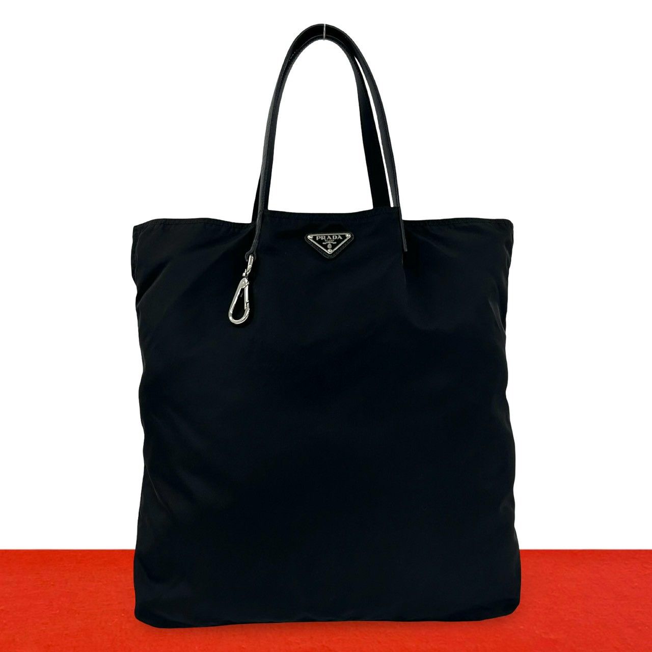 極 美品 PRADA プラダ 三角ロゴ トライアングル プレート 金具 