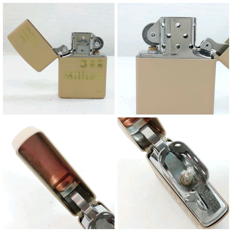【未使用品】【送料無料】ZIPPO 3Million ゴールド オイルライター※メール便でお送りします【代引き不可】 未使用品】【送料無料】ZIPPO 3Million ゴールド オイルライター