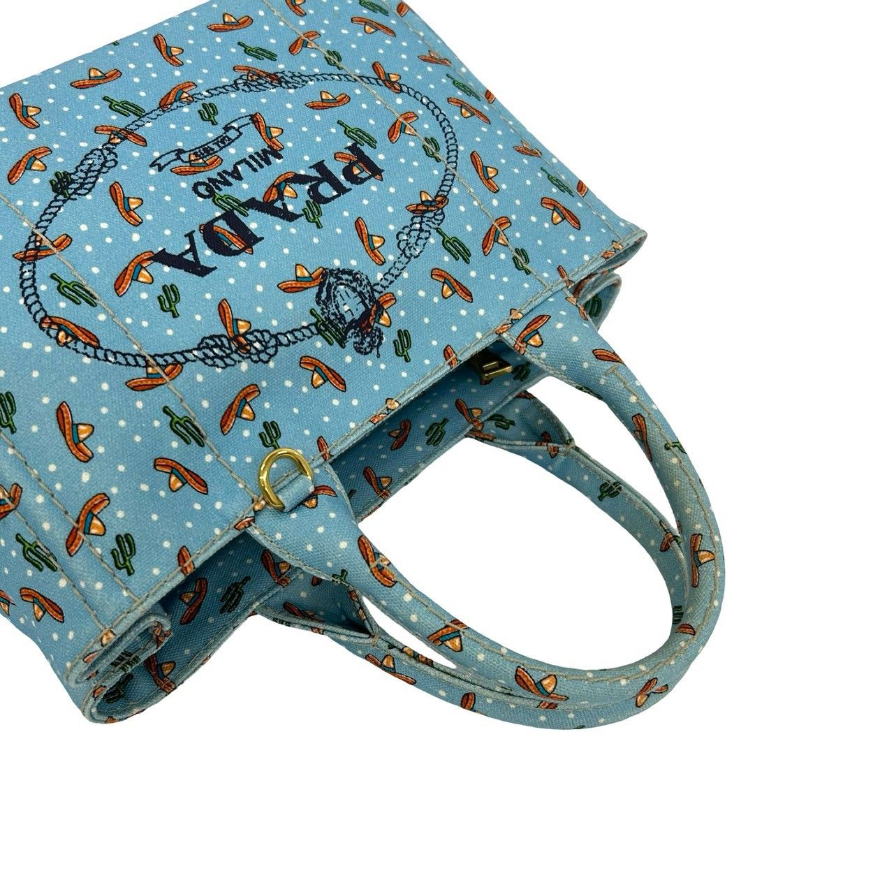【極美品】PRADA カナパ S デニム トートバッグ 三角ロゴプレート プラダ 極美品】PRADA カナパ S デニム トートバッグ 三角ロゴプレート プラダ
