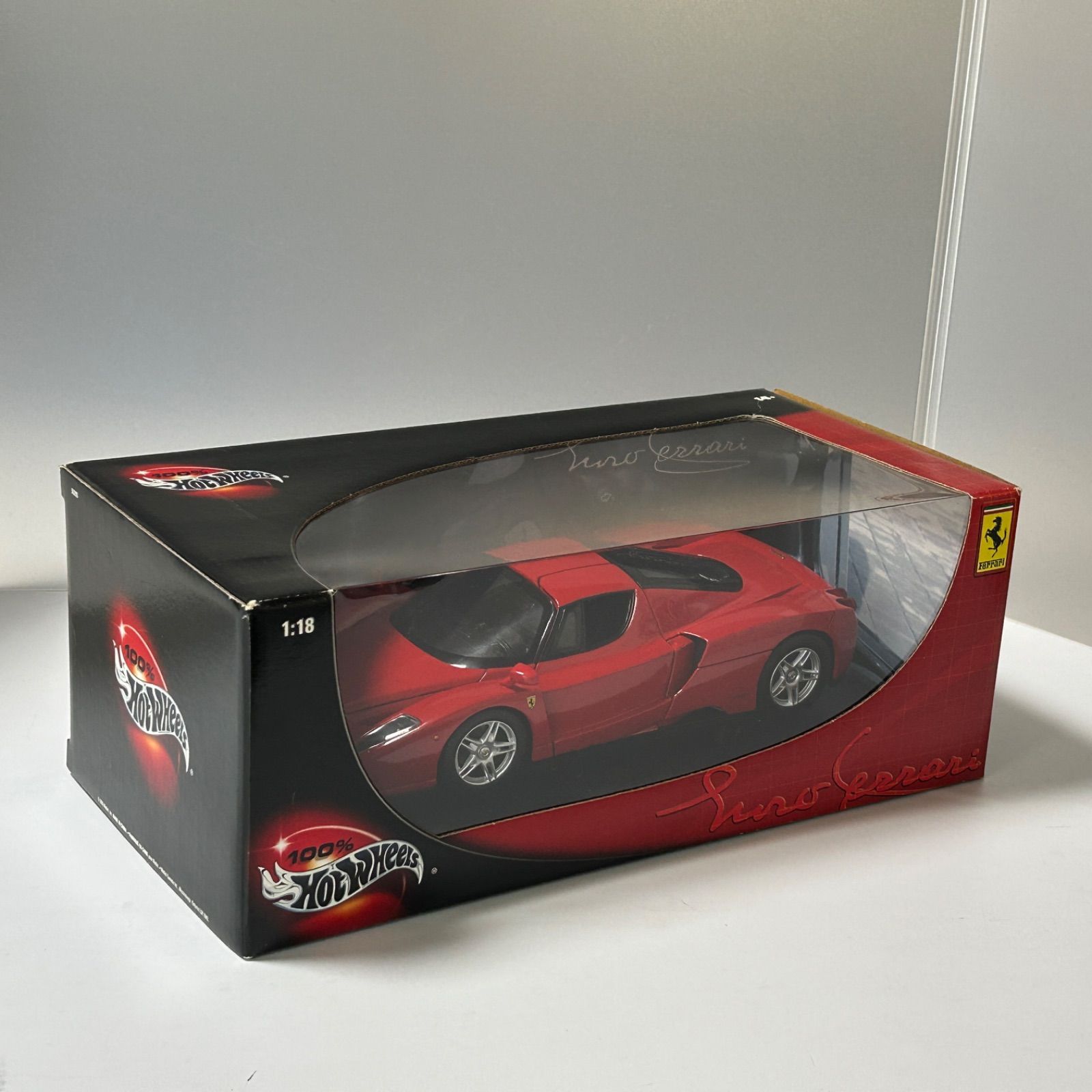 100% Hot Wheels Ferrari Enzo 1/18 56293 フェラーリ エンツォ 赤 箱