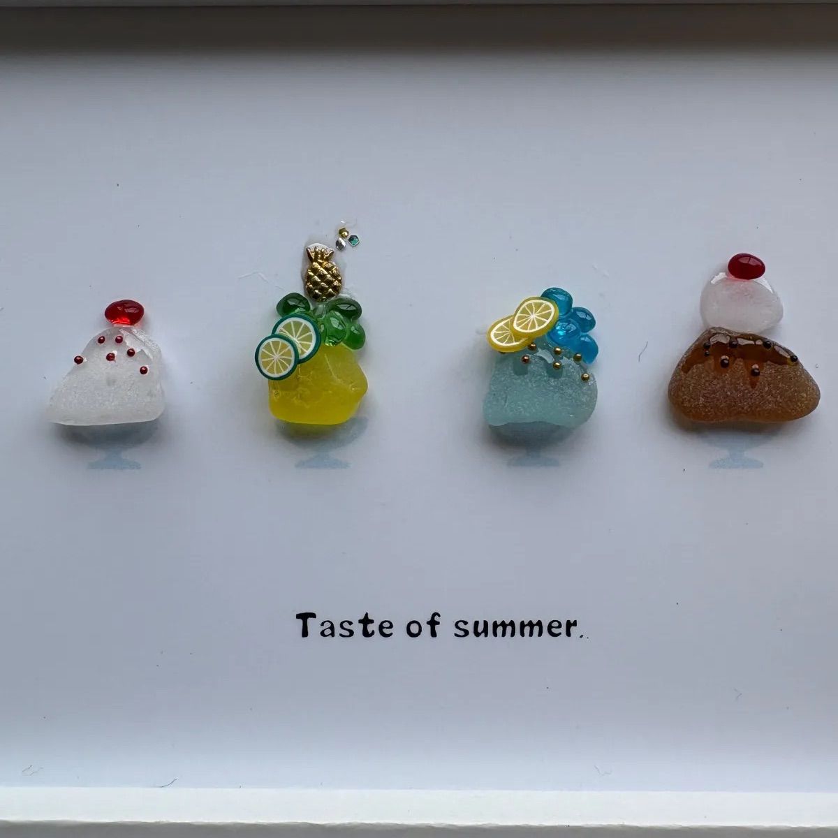 シーグラスアート 夏 かき氷 夏の味 - メルカリ
