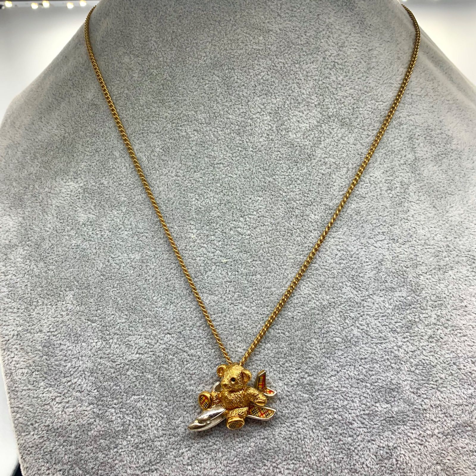 7r40. 希少 Burberry JAL50周年限定ノバチェックベアー飛行機 - メルカリ