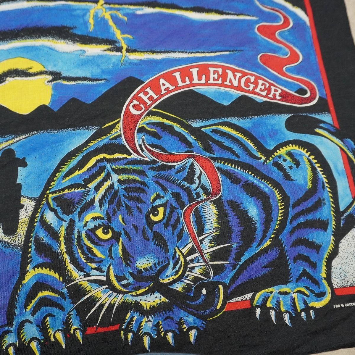 CHALLENGER チャレンジャー 23AW B.D SOUTH TIGER BANDANA BLACK CLG