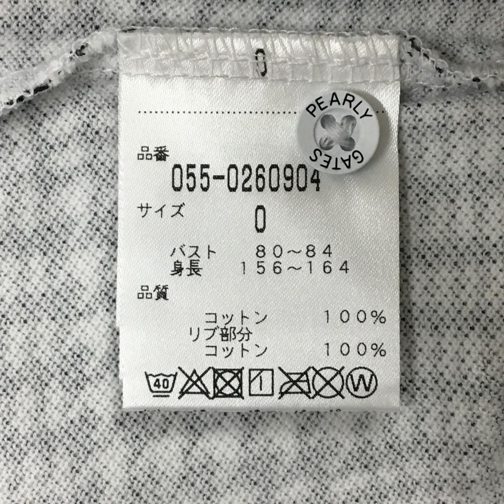 超美品】パーリーゲイツ 半袖ポロシャツ 白×ネイビー グレンチェック
