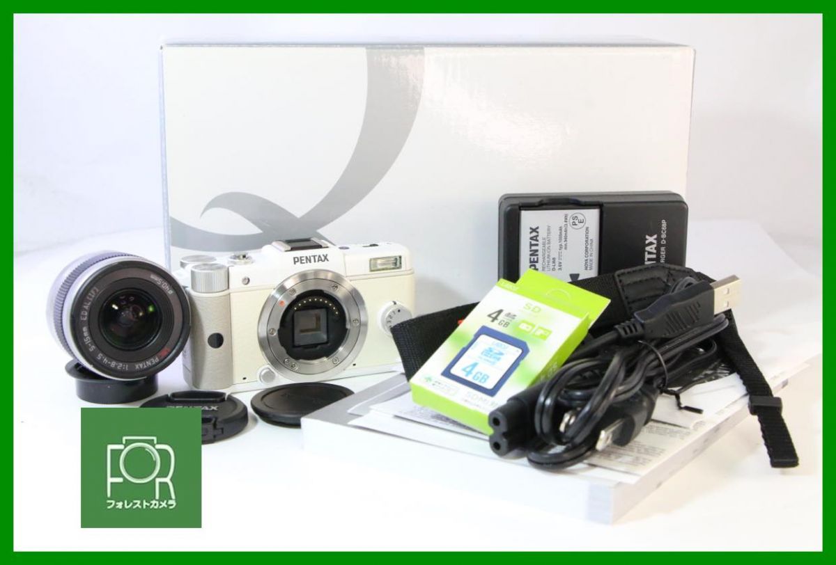 極上品■到着後即使える■PENTAX Q 02 STANDARD ZOOM 5-15mm F2.8-4.5■バッテリー・チャージャー・4GB SDカード・箱付き■10433